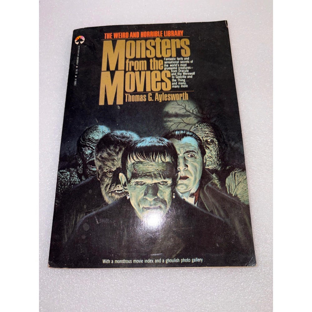 Monsters from the Movies - Thomas G. Aylesworth (1980 Bantam Paperback)